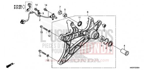 BRAS OSCILLANT NSS125ADH de 2018